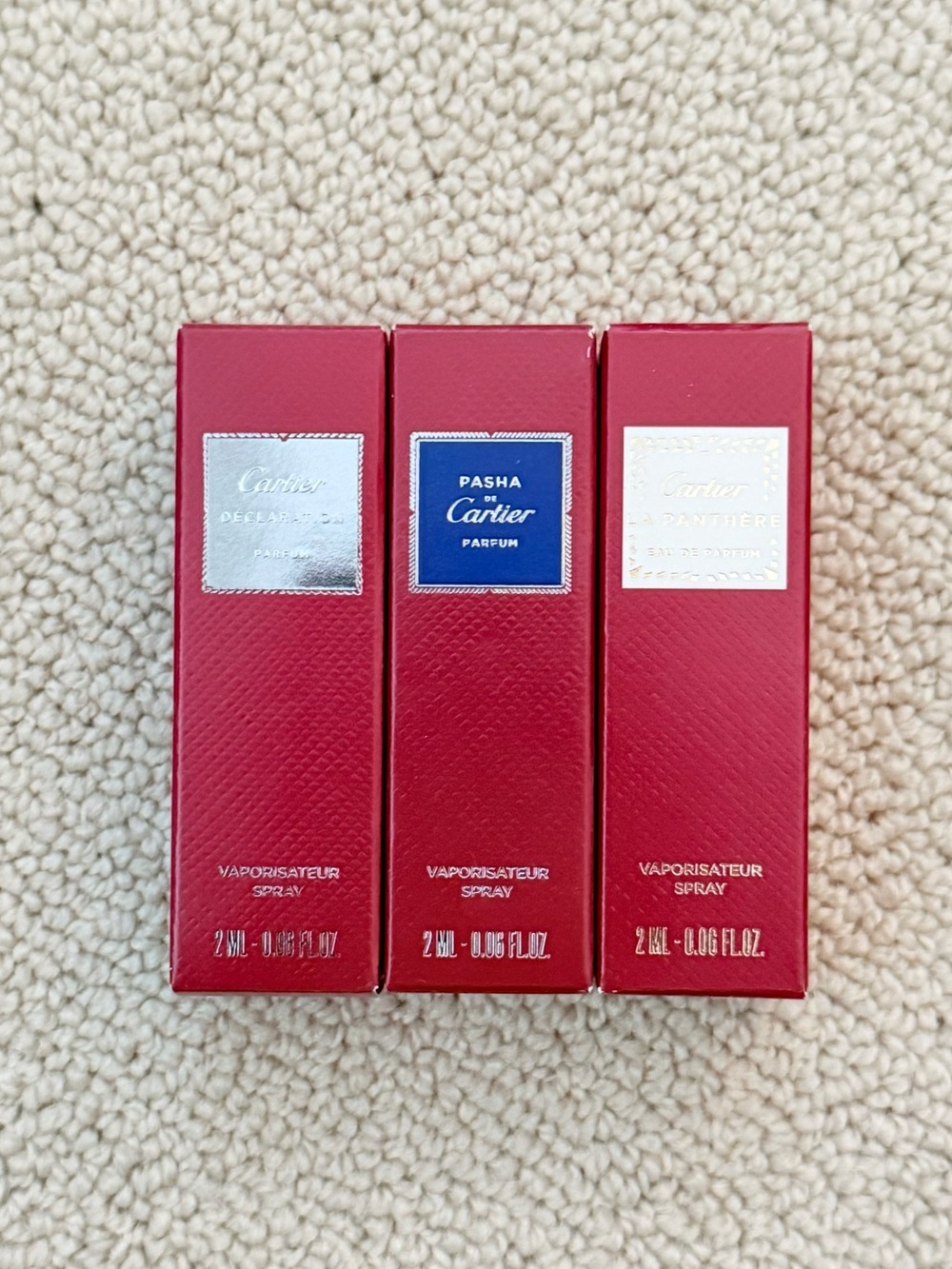 Cartier Perfume Samples (3 x 2 mL)